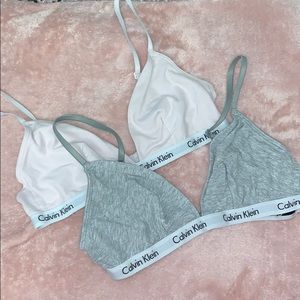 CK bralettes